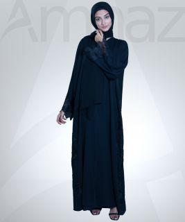 Flower Lace & Cutwork Abaya